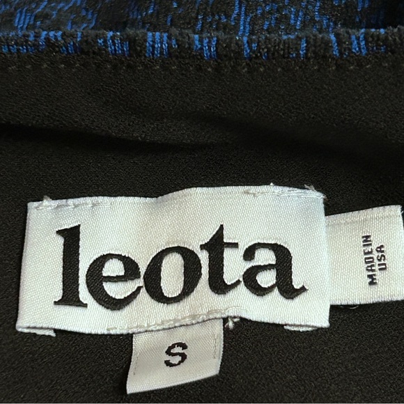 ⭐️Leota Stretch Jacquard-Jersey & Velvet Office Dinner Party Dark Blue Dress - Picture 10 of 12